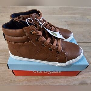 Cat & Jack Brown Kids High-Top Sneakers